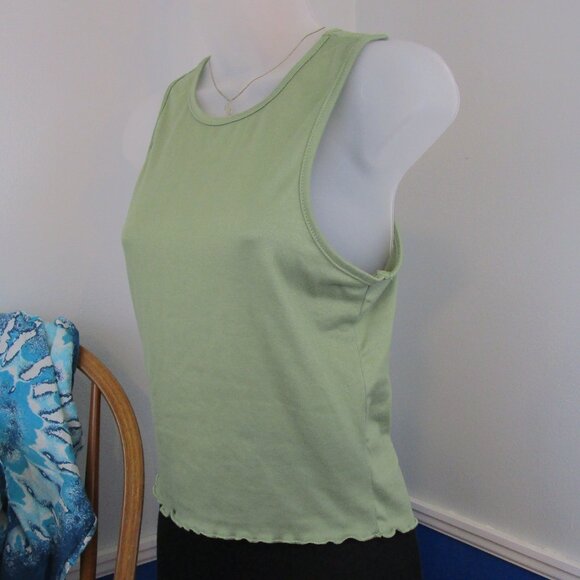 Olivia Rae Ruffle Hem Cropped Tank Top - Picture 2 of 8